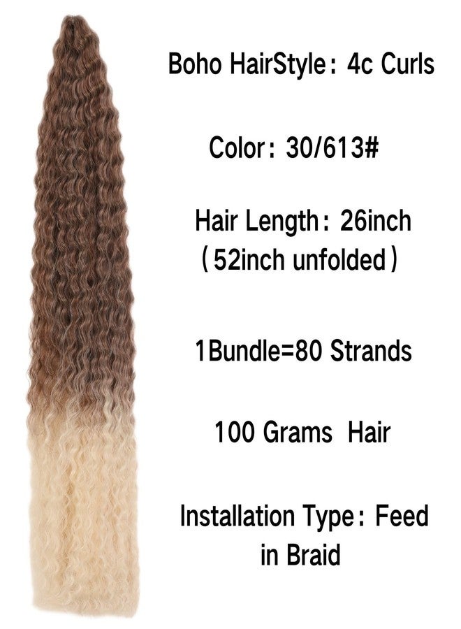 Leticia Brown Blonde Boho Braiding Hair Pre stretched for Boho Braids Pre stretched Boho Braiding Hair - Image 3